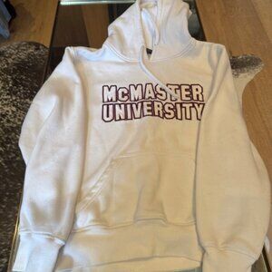 Pre-loved McMaster University White Hoodie - Women's Size Small
